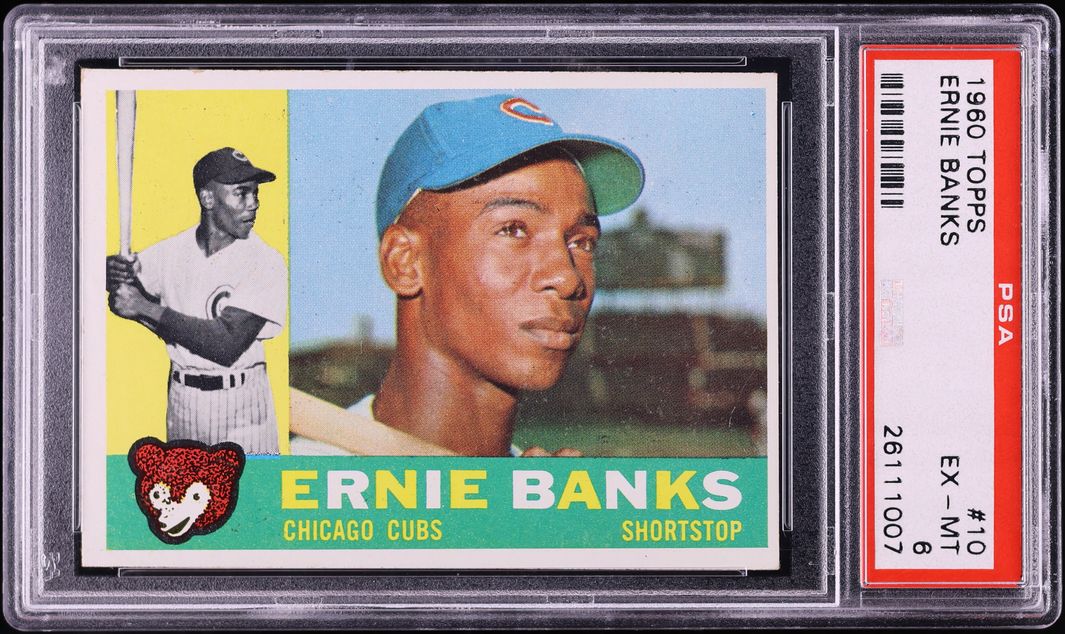 1960 Topps Ernie Banks #10 PSA 6 EXMT