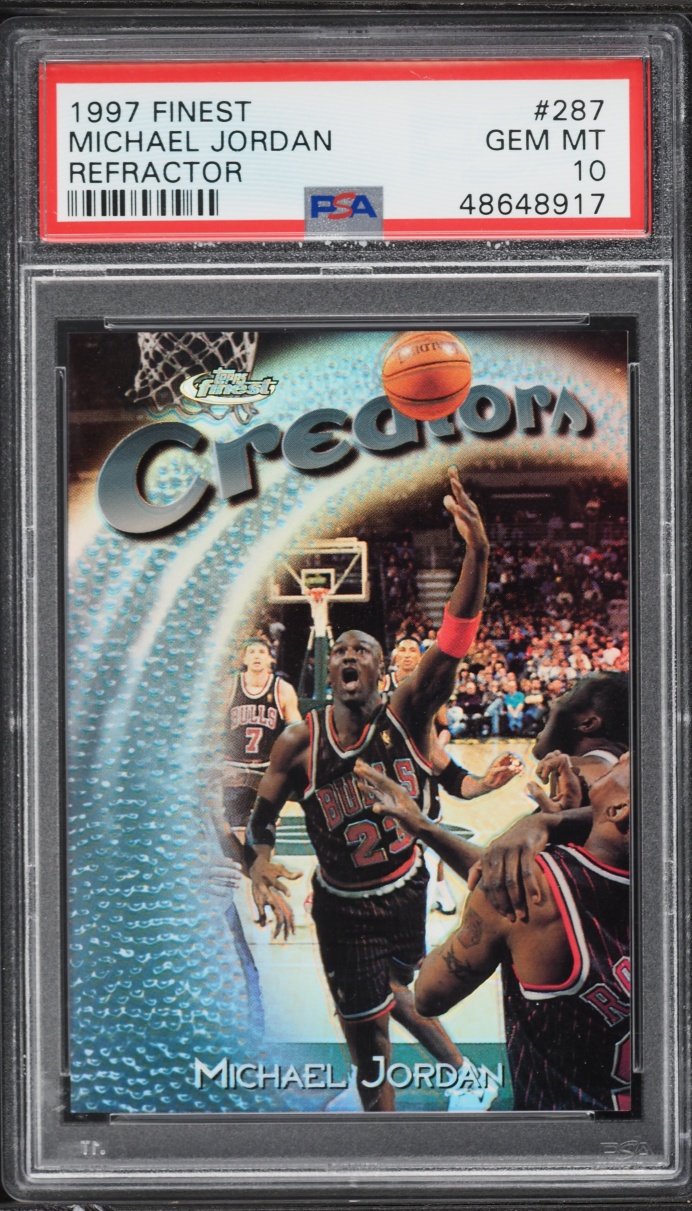 1997 Finest Refractor Michael Jordan /1090 #287 PSA 10 GEM MINT