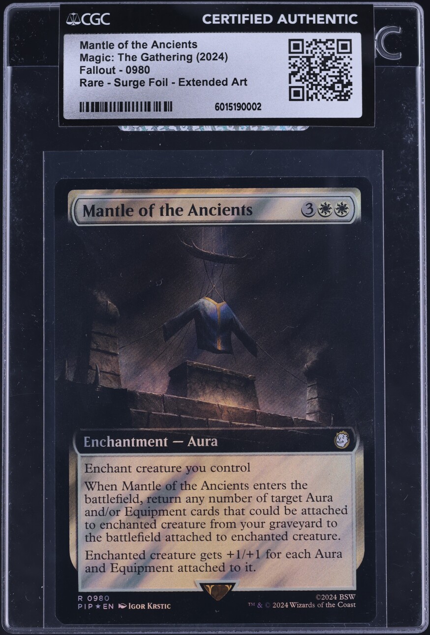 2024 Magic The Gathering MTG Fallout Extended Art Mantle Of Ancients CGC AUTH