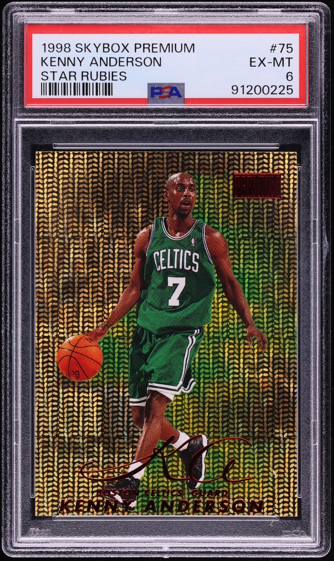 1998 Skybox Premium Star Rubies Kenny Anderson /50 #75 PSA 6 EXMT