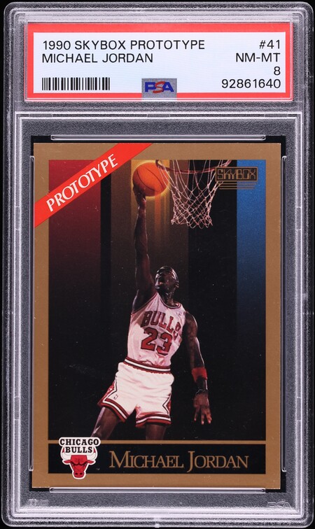 1990 Skybox Prototype Michael Jordan #41 PSA 8 NM-MT