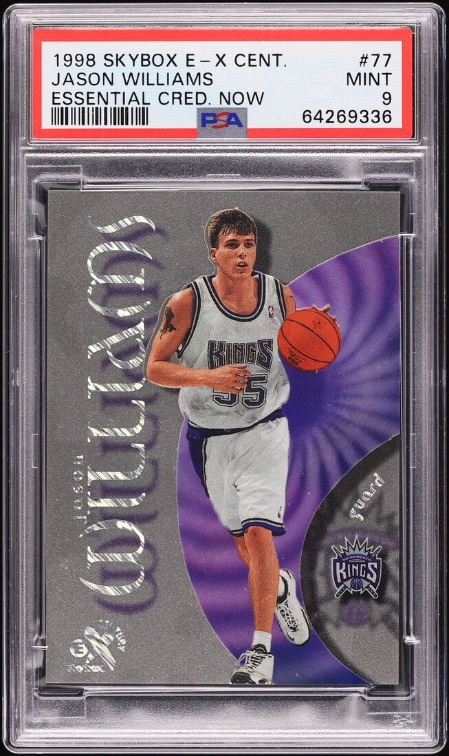 1998 Skybox E-X Century Essential Credentials Now Jason Williams /77 #77 PSA 9