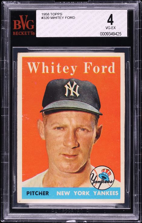 1958 Topps Whitey Ford #320 BGS 4 VGEX