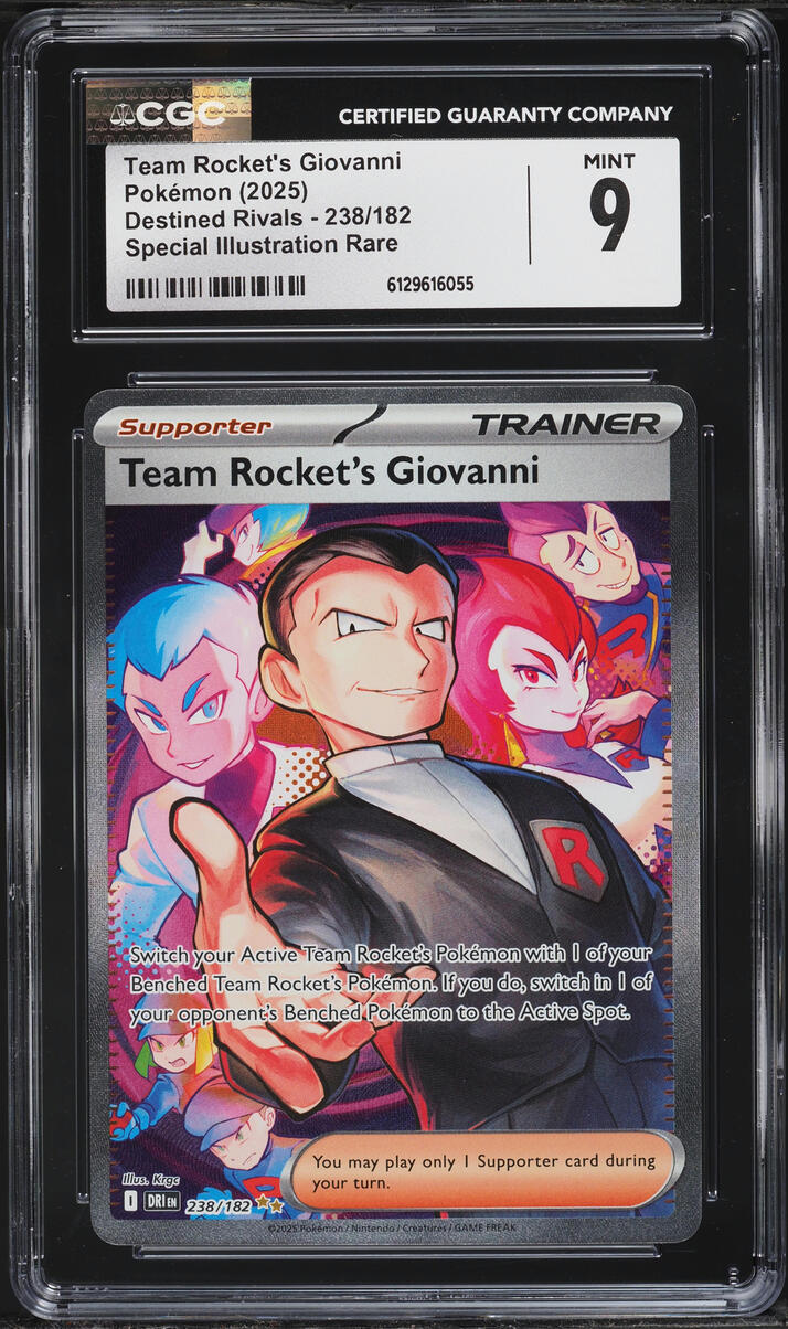 2025 Pokemon Scarlet & Violet Destined Rivals SIR Team Rocket's Giovanni #238 CGC 9 MINT