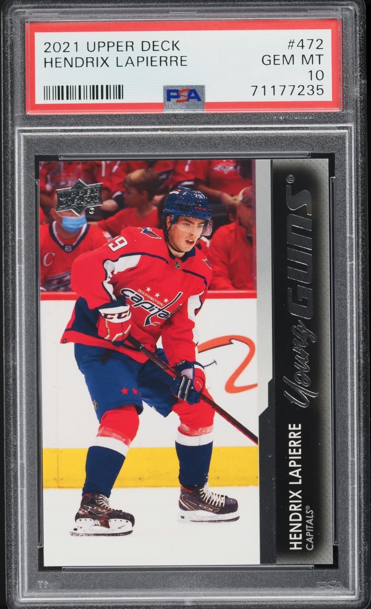 2021 Upper Deck Young Guns Hendrix Lapierre ROOKIE #472 PSA 10 GEM MINT