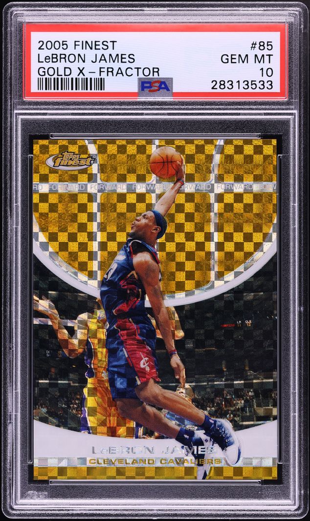 2005 Finest Gold Xfractor LeBron James /29 #85 PSA 10 GEM MINT