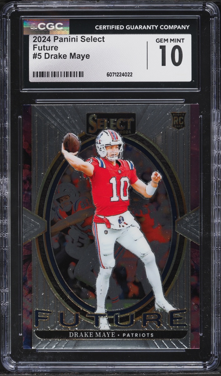 2024 Select Future Drake Maye ROOKIE #5 CGC 10 GEM MINT