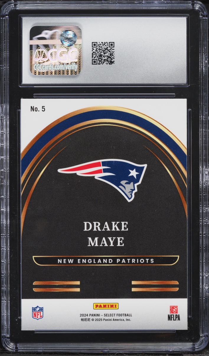 2024 Select Future Drake Maye ROOKIE #5 CGC 10 GEM MINT