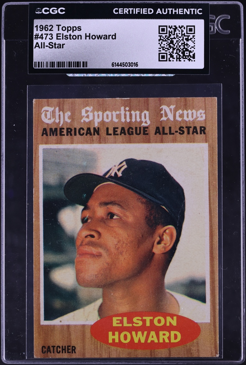 1962 Topps Elston Howard ALL-STAR #473 CGC AUTH