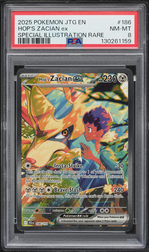 2025 Pokemon SV Journey Together SIR Hop's Zacian ex #186 CGC 10