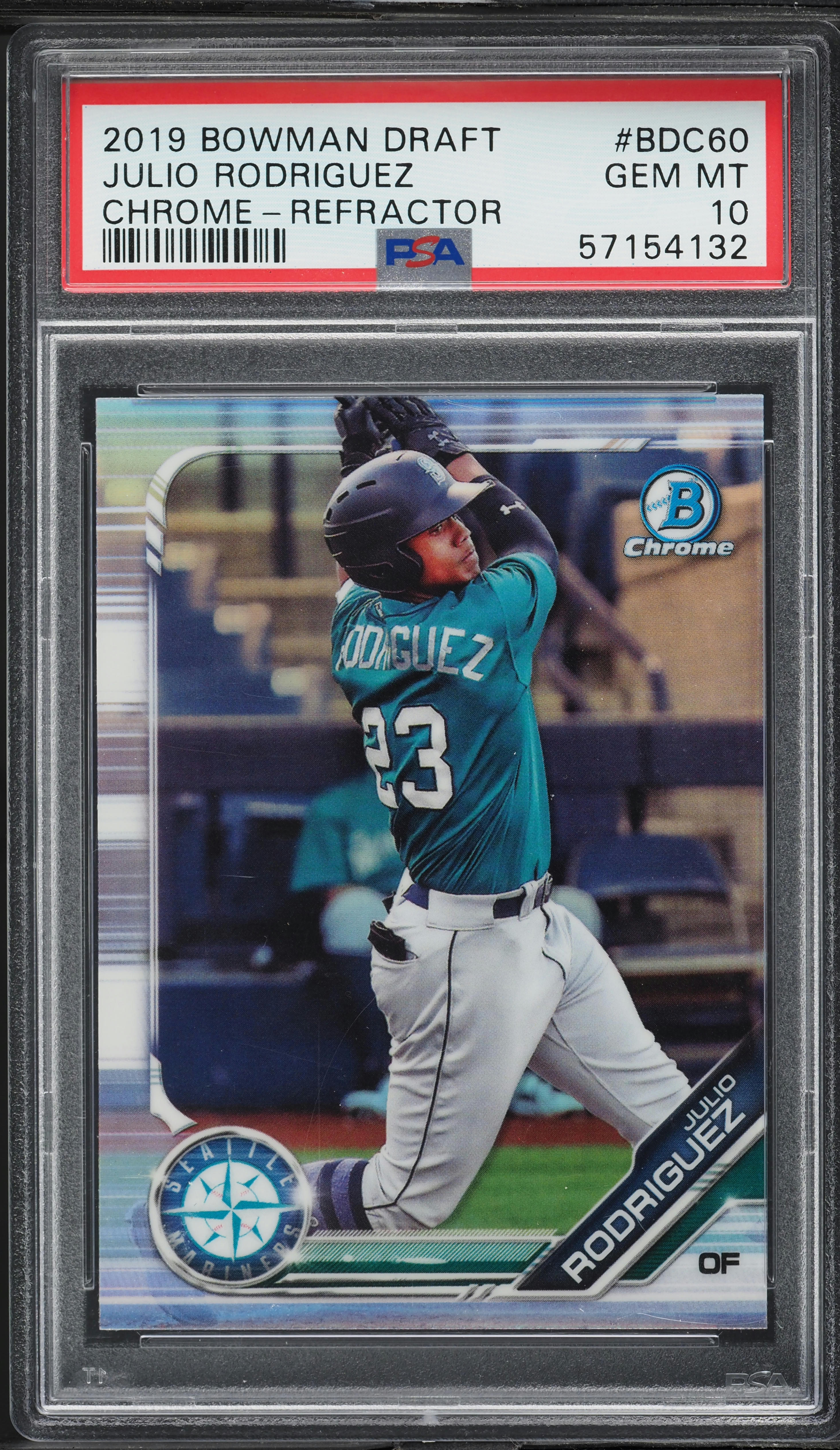 2019 Bowman Chrome Refractor Julio Rodriguez PROSPECT #BDC