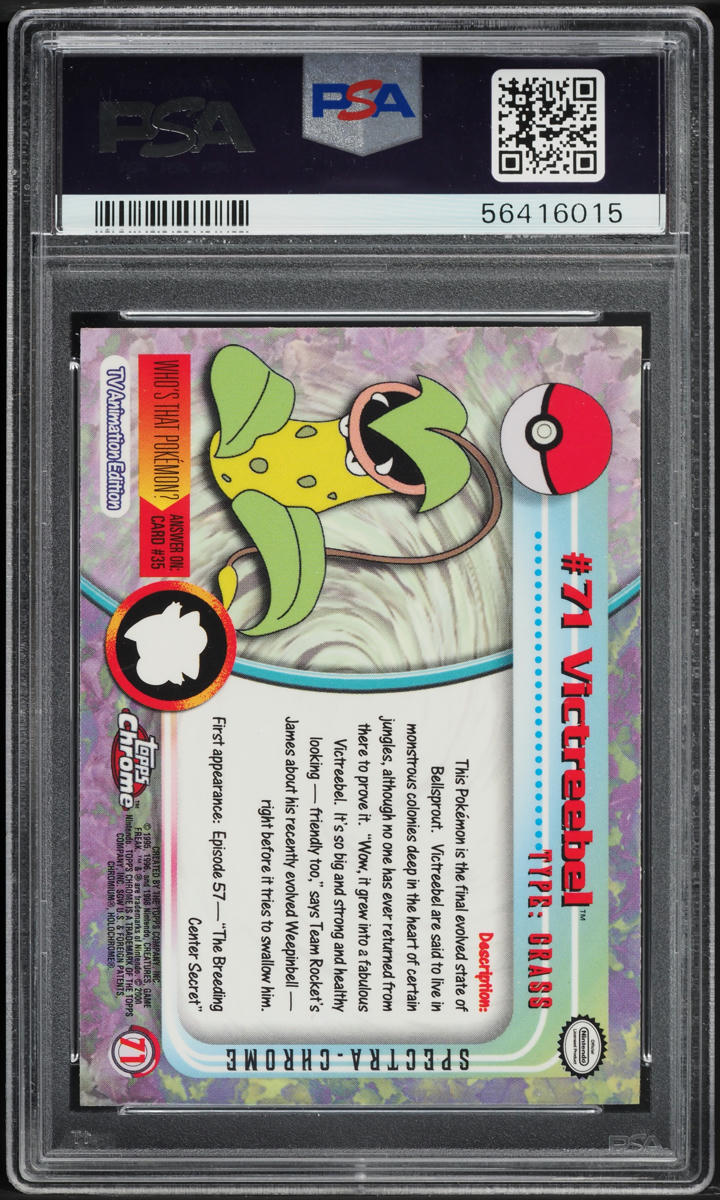 2000 Topps Chrome Pokemon Series 1 Spectra Victreebel #71 PSA 9 MINT