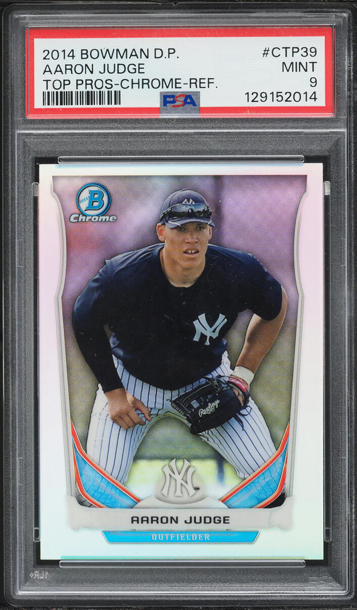 2014 Bowman Chrome Draft Picks Refractor Aaron Judge PROSPECT #CTP39 PSA 9 MINT