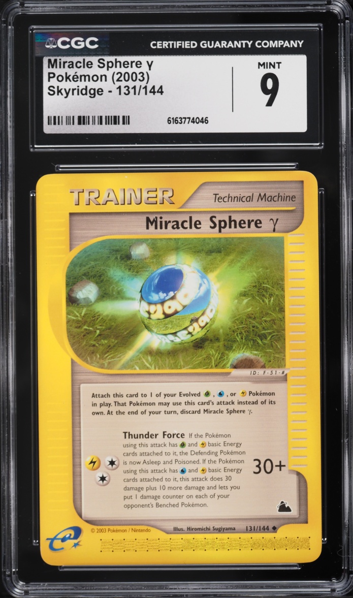 2003 Pokemon Skyridge Miracle Sphere Y #131 CGC 9 MINT