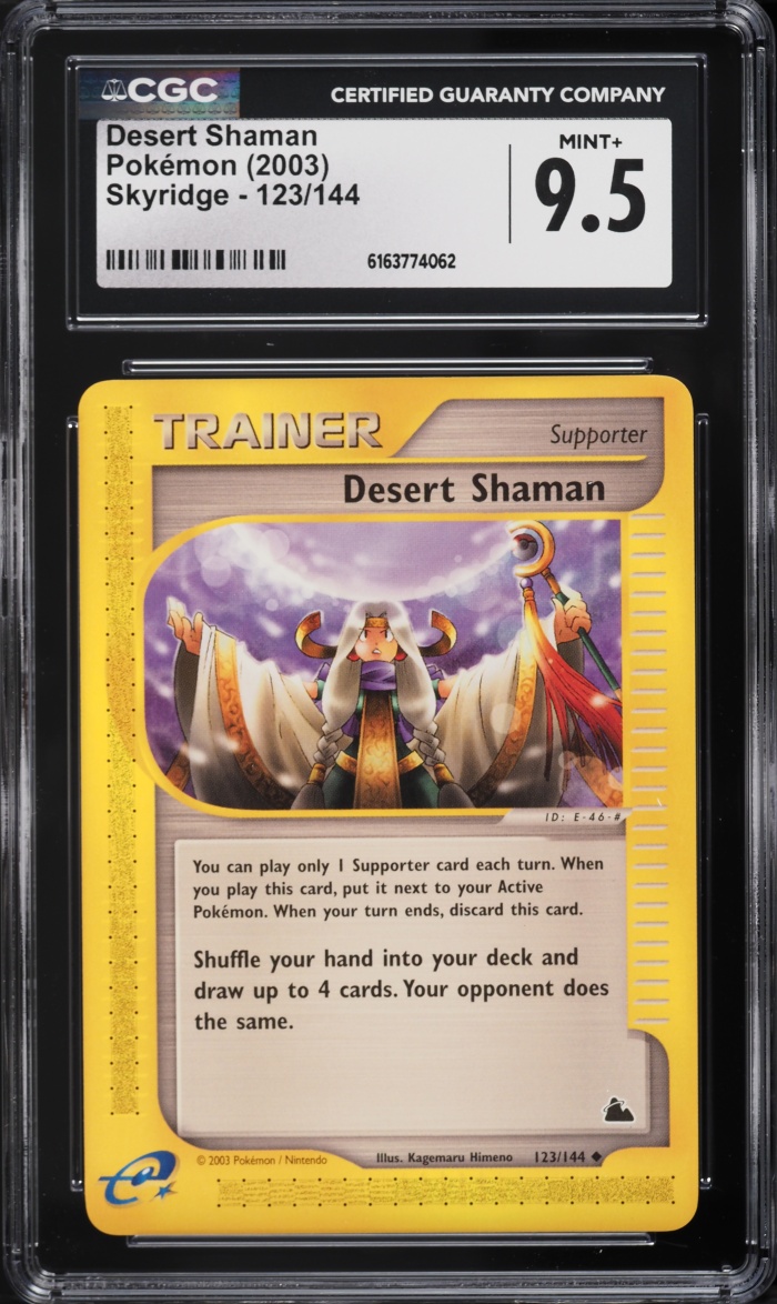 2003 Pokemon Skyridge Desert Shaman #123 CGC 9.5 MINT+