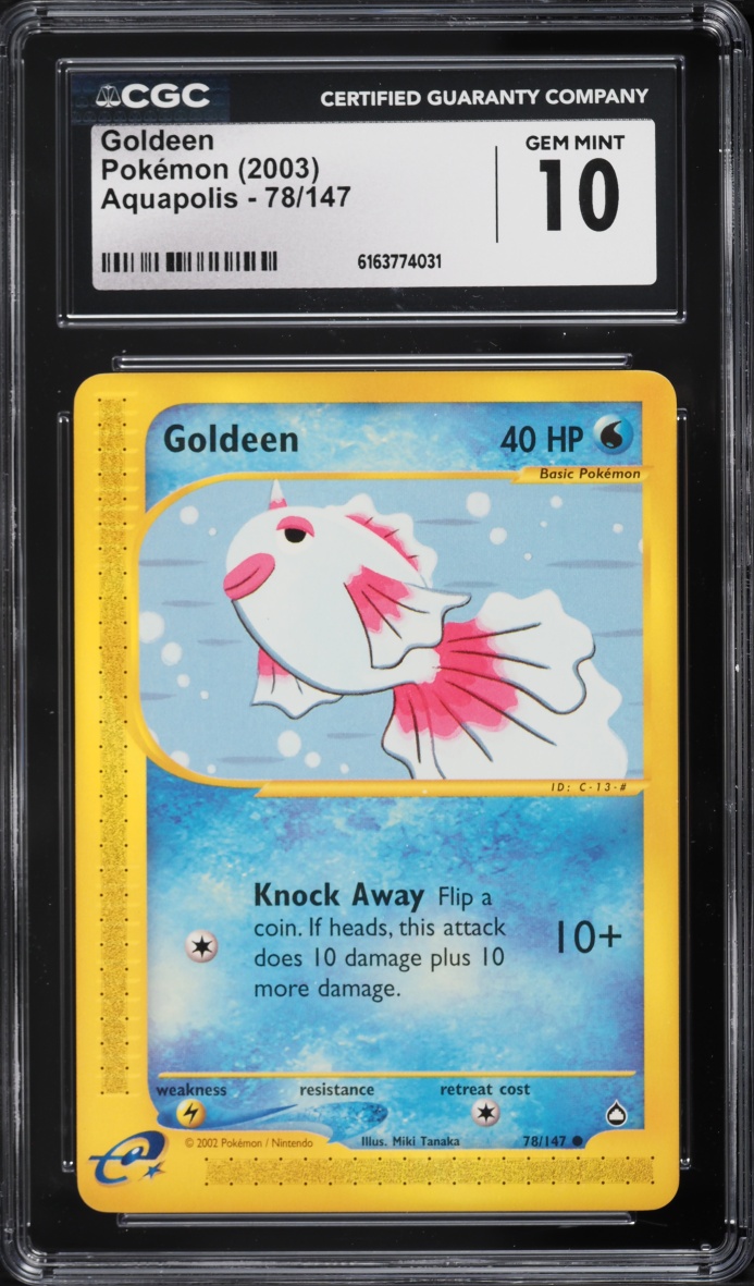 2003 Pokemon Aquapolis Goldeen #78 CGC 10 GEM MINT