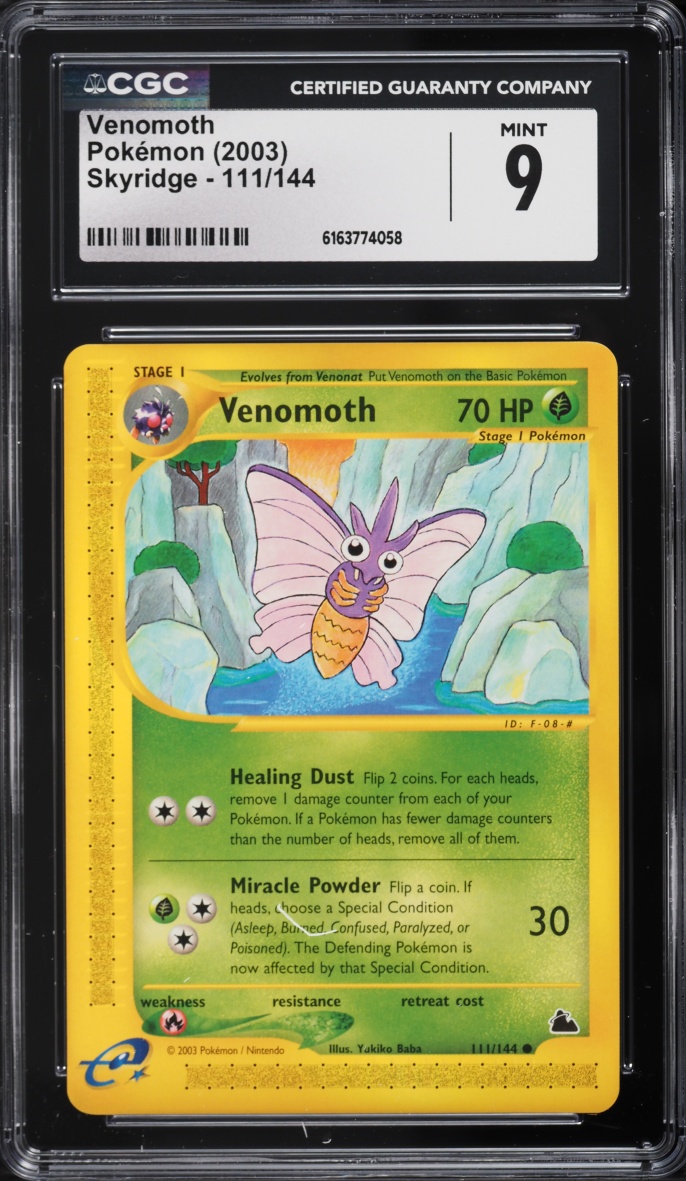 2003 Pokemon Skyridge Venomoth #111 CGC 9 MINT