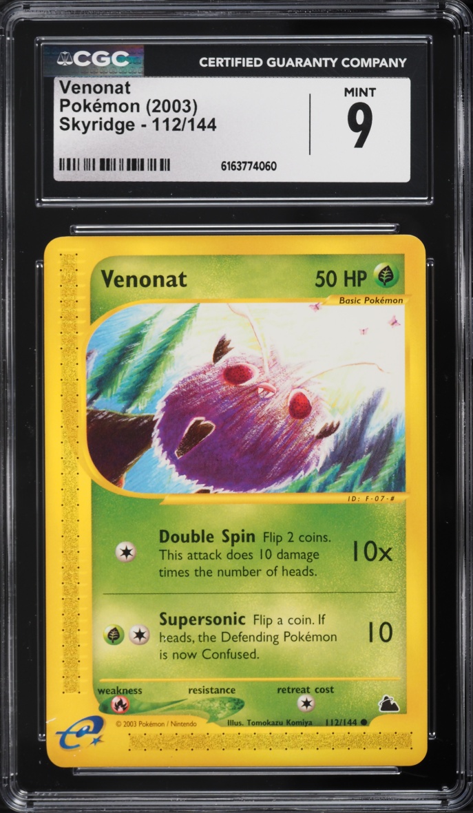2003 Pokemon Skyridge Venonat #112 CGC 9 MINT