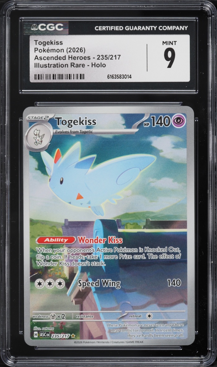 2026 Pokemon Mega Evolution Ascended Heroes IR Togekiss #235 CGC 9 MINT