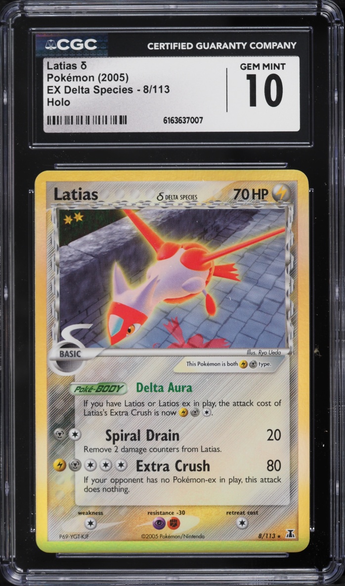 2005 Pokemon EX Delta Species Holo Latias #8 CGC 10 GEM MINT