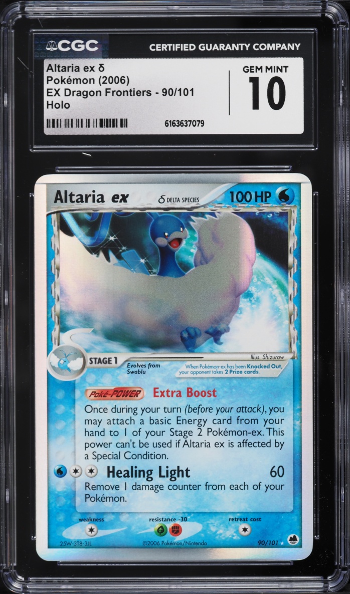 2006 Pokemon EX Dragon Frontiers Holo Altaria Ex #90 CGC 10 GEM MINT