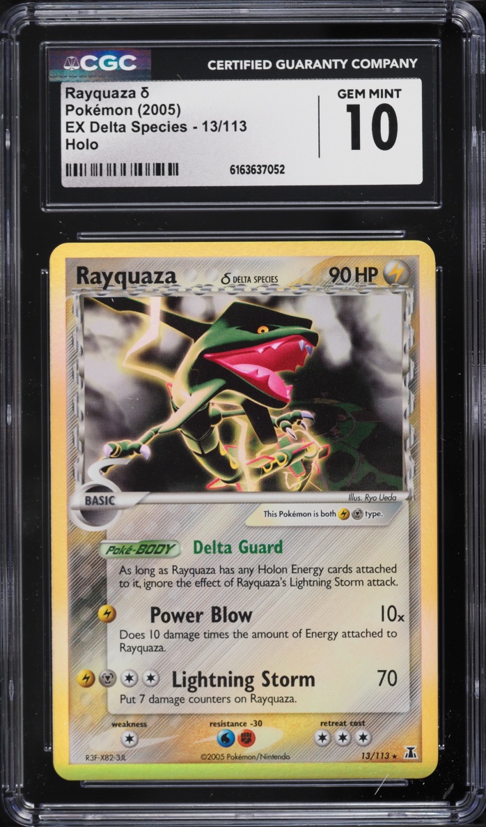2005 Pokemon EX Delta Species Holo Rayquaza #13 CGC 10 GEM MINT