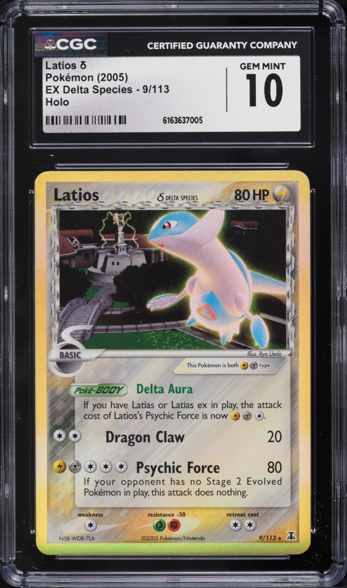 2005 Pokemon EX Delta Species Holo Latios #9 CGC 10 GEM MINT