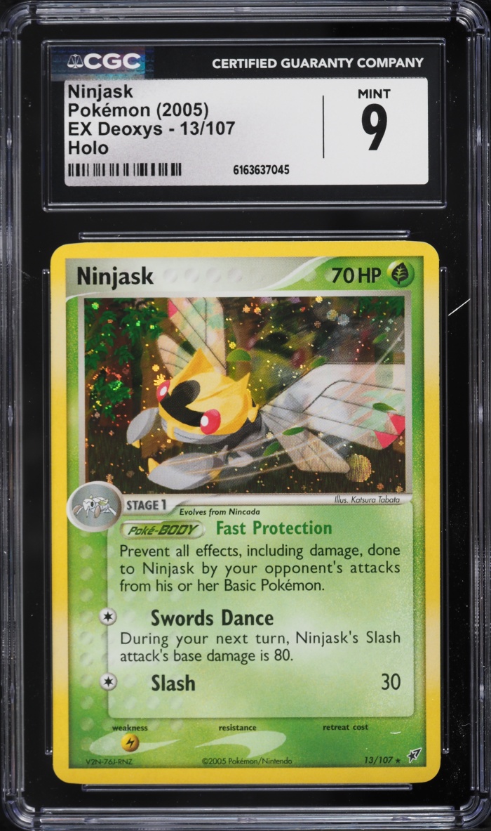 2005 Pokemon EX Deoxys Holo Ninjask #13 CGC 9 MINT