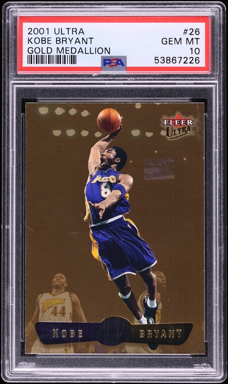 2001 Ultra Gold Medallion Kobe Bryant #26 PSA 10 GEM MINT