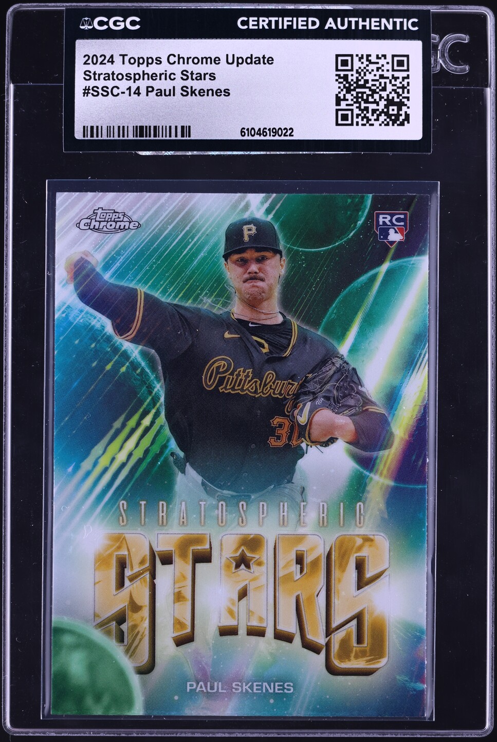 2024 Topps Chrome Update Stratospheric Stars Paul Skenes ROOKIE #SSC-14 CGC AUTH