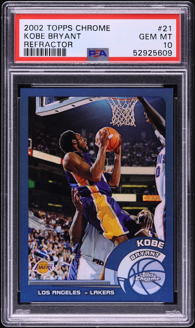 2002 Topps Chrome Refractor Kobe Bryant #21 PSA 10 GEM MINT