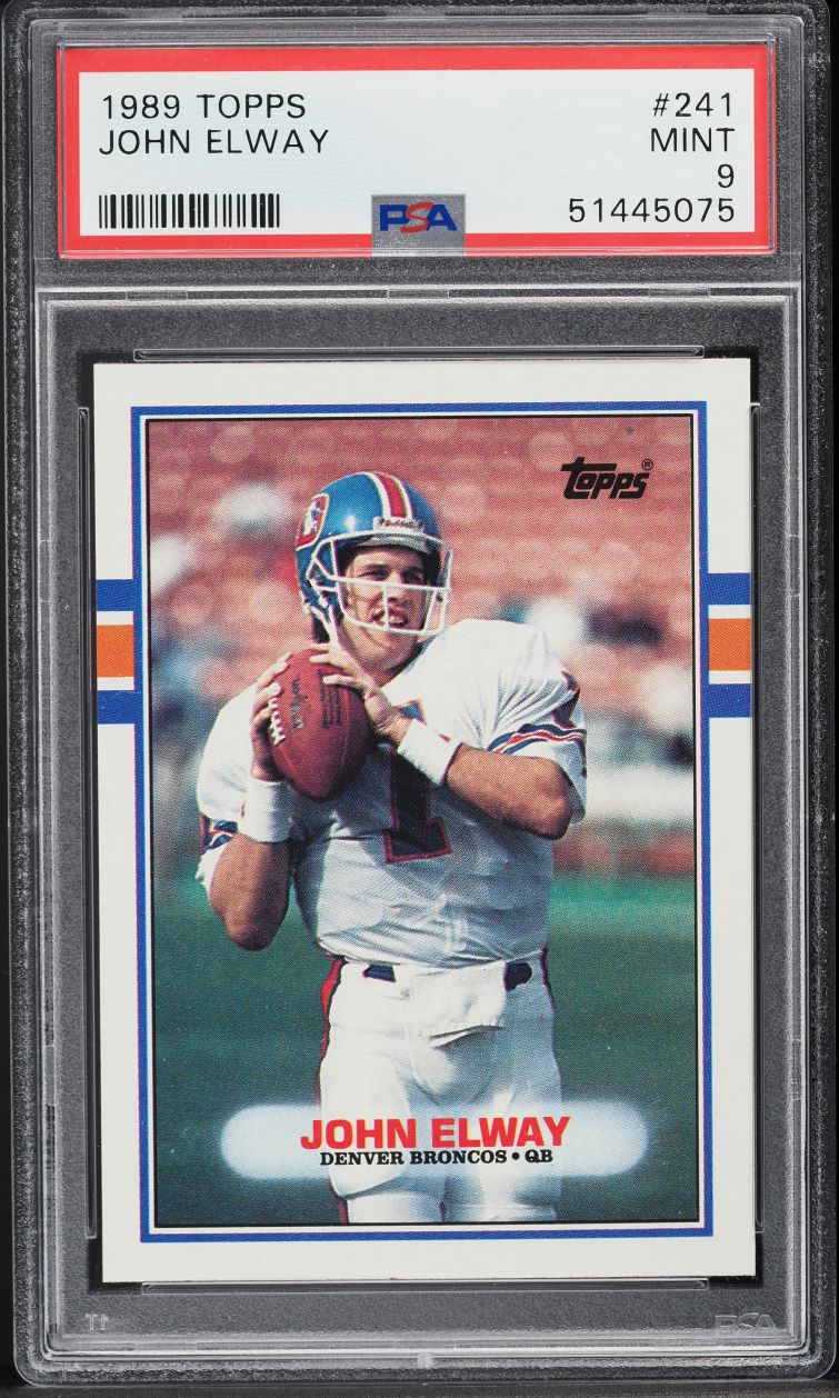 1989 Topps Football John Elway #241 PSA 9 MINT