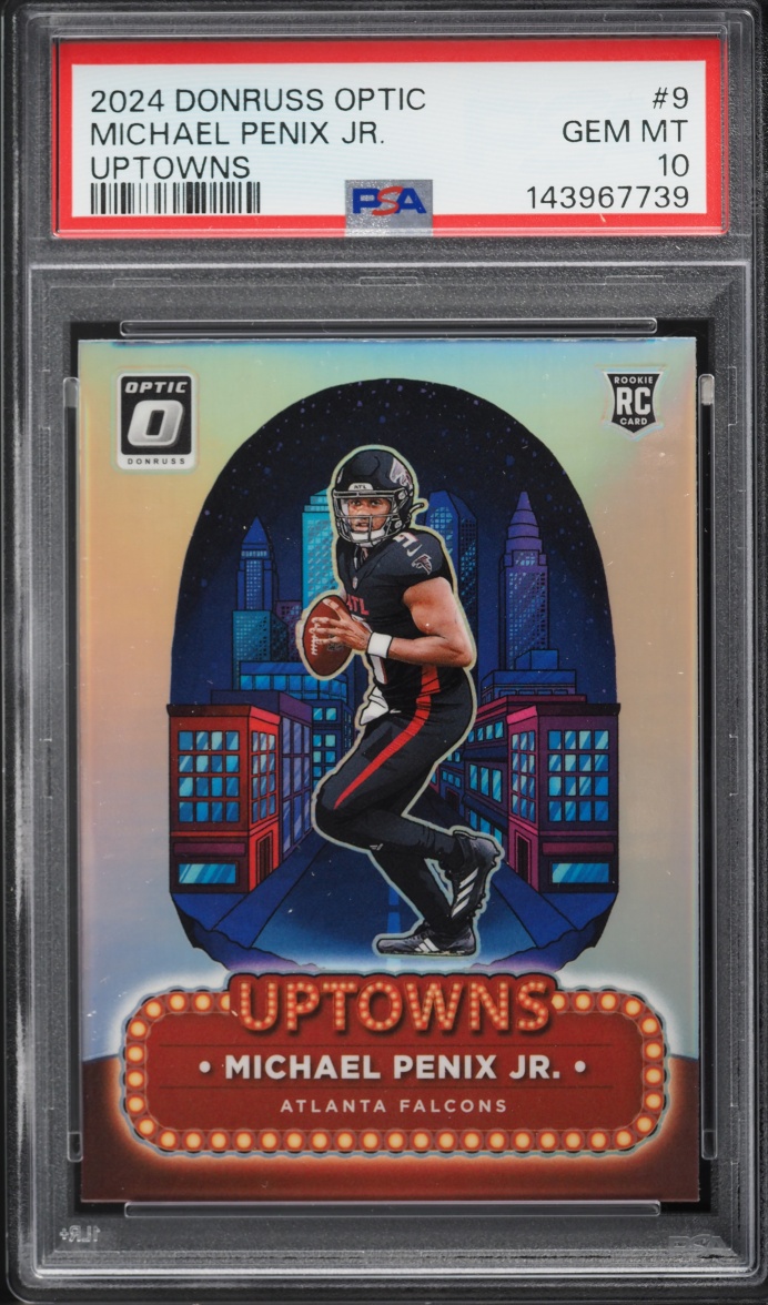 2024 Donruss Optic Uptowns Michael Penix Jr. ROOKIE #9 PSA 10 GEM MINT