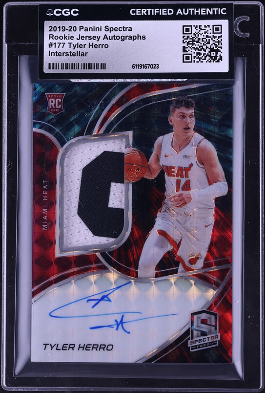 2019 Donruss Dominator Signatures Tyler Herro ROOKIE AUTO /99 #RD