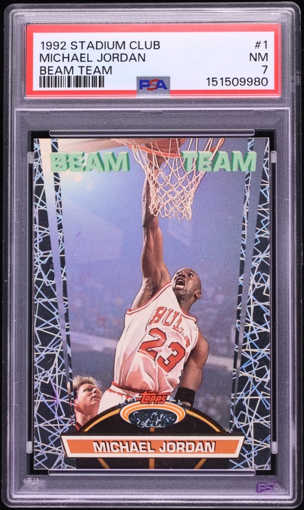 1992 Stadium Club Beam Team Michael Jordan #1 PSA 7 NRMT