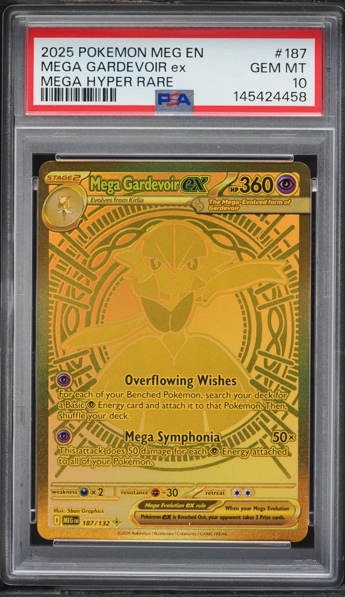 2025 Pokemon Mega Evolution MHR Mega Gardevoir ex #187 PSA 10 GEM MINT