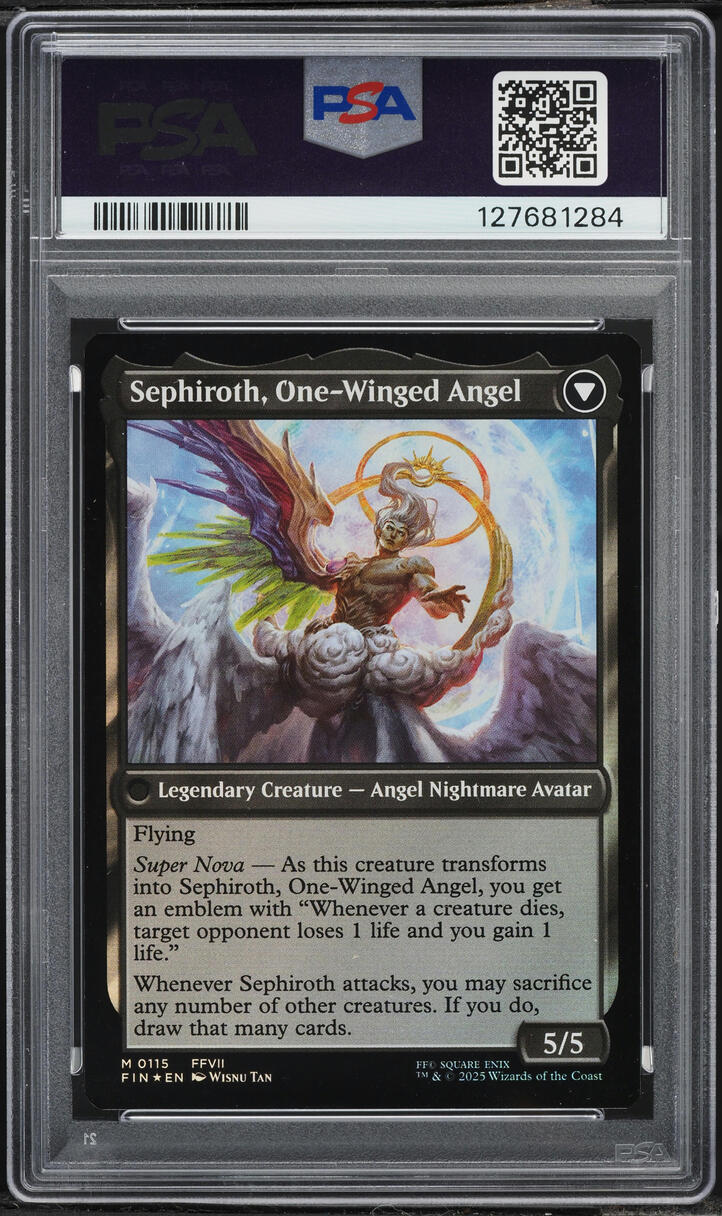 2025 Magic The Gathering MTG Final Fantasy Prerelease Sephiroth #115 PSA 9 MINT