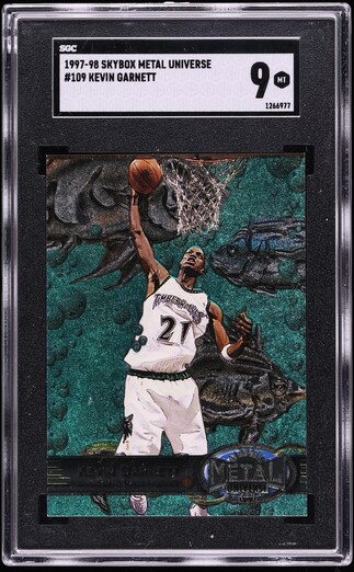 1999 Flair Showcase Kevin Garnett #58 CGC AUTH on Fanatics Collect