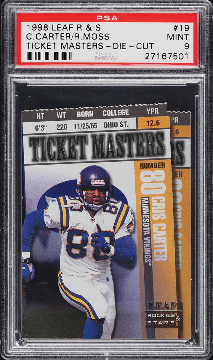 1998 Ultra Masterpiece Randy Moss ROOKIE 1/1 #207P PSA 5 EX on