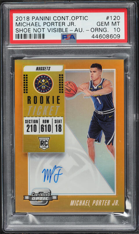 2018 Donruss Optic Holo Michael Porter Jr. ROOKIE #182 PSA 10 GEM