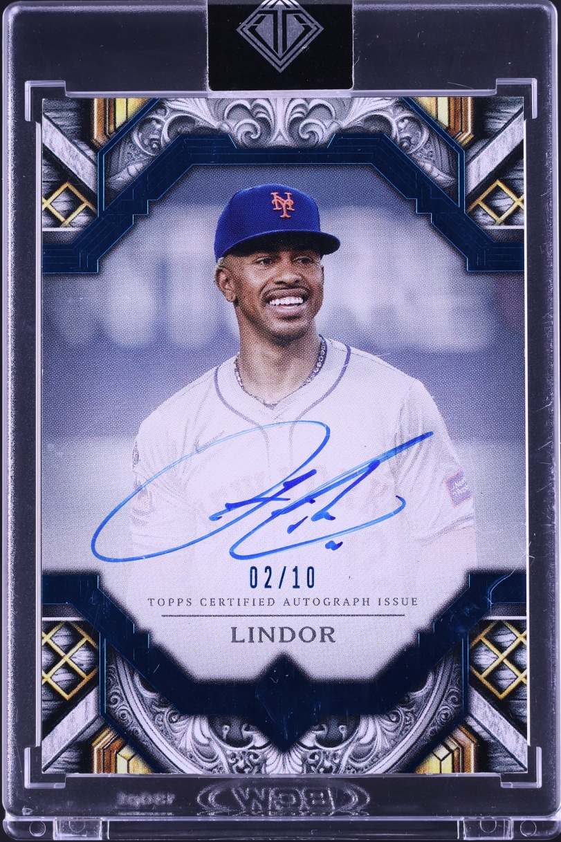 2025 Topps Transcendent Collection Blue Francisco Lindor AUTO /10 #TAC-FL
