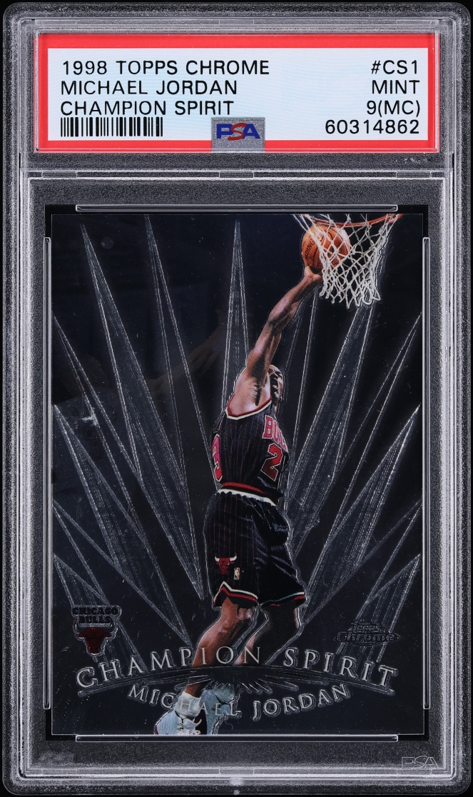 1998 Topps Chrome Champion Spirit Michael Jordan #CS1 PSA 9(MC) MINT
