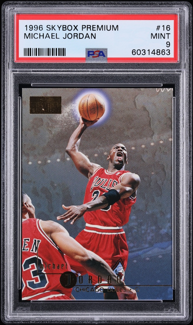 1996 Skybox Premium Michael Jordan #16 PSA 9 MINT