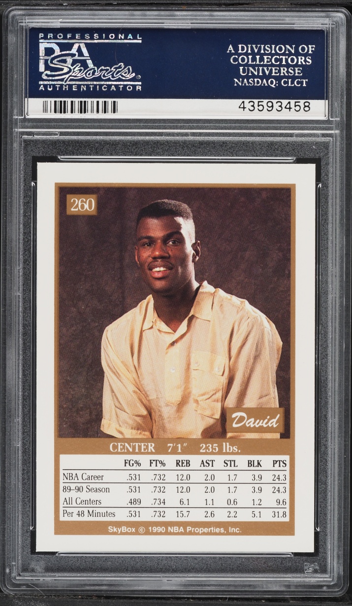 1990 Skybox Basketball David Robinson #260 PSA 10 GEM MINT