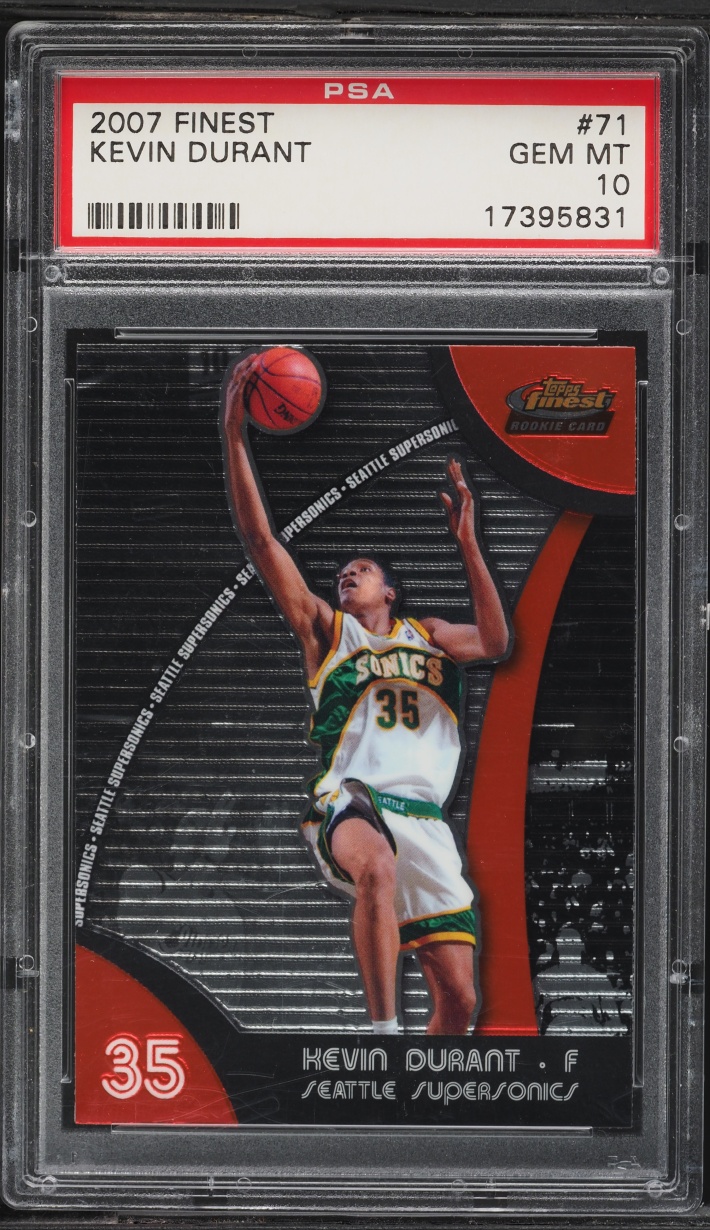 2007 Finest Basketball Kevin Durant ROOKIE #71 PSA 10 GEM MINT