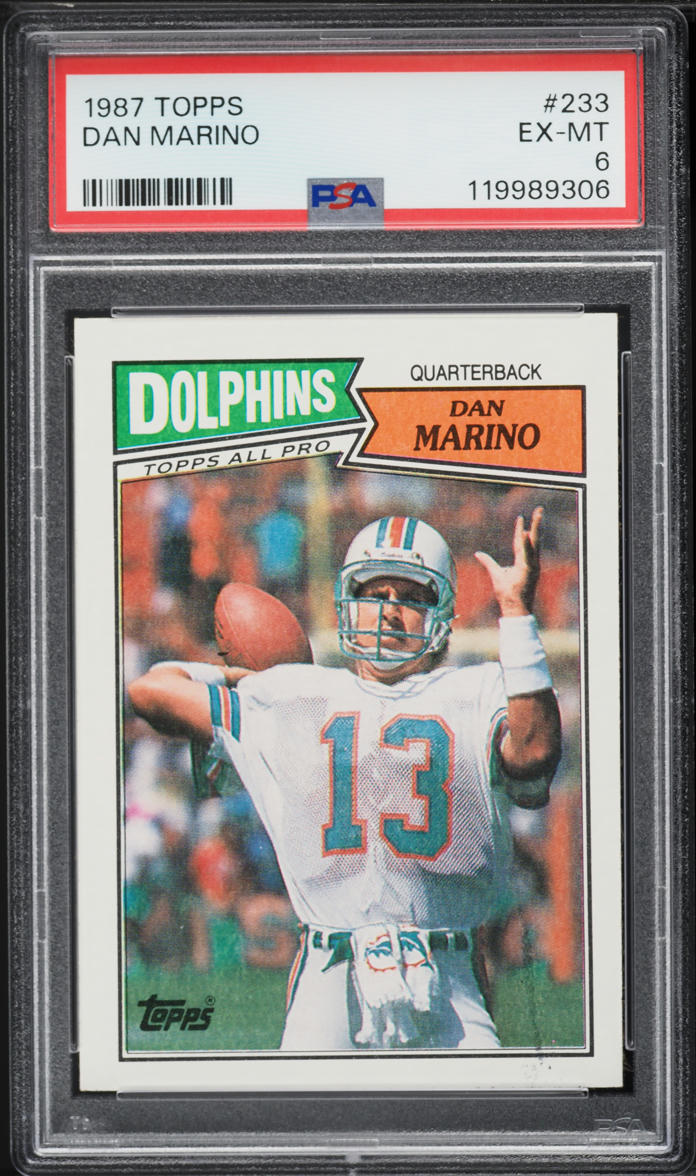 1987 Topps Football Dan Marino #233 PSA 6 EXMT