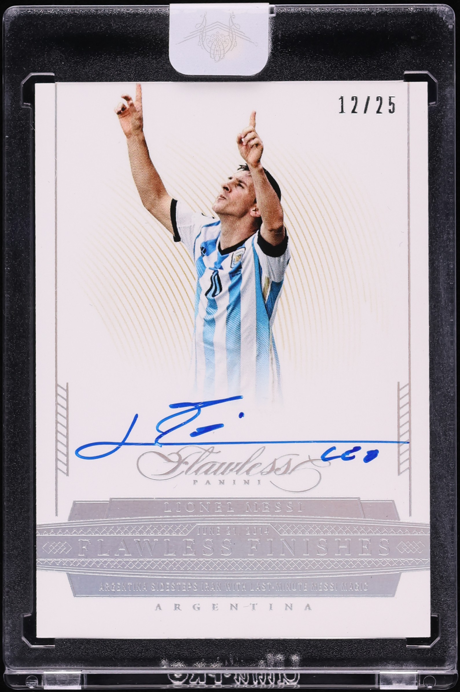 Lionel Messi 2015-16 Panini Flawless Soccer Flawless Signatures