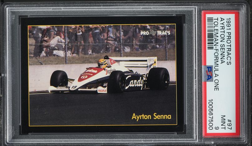 2023 Topps Chrome Sapphire Formula 1 F1 Ayrton Senna #198 CGC 9