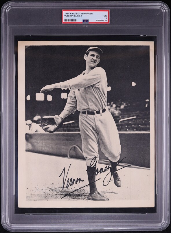 1934 R310 Butterfinger Vernon Gomez PSA 3 VG