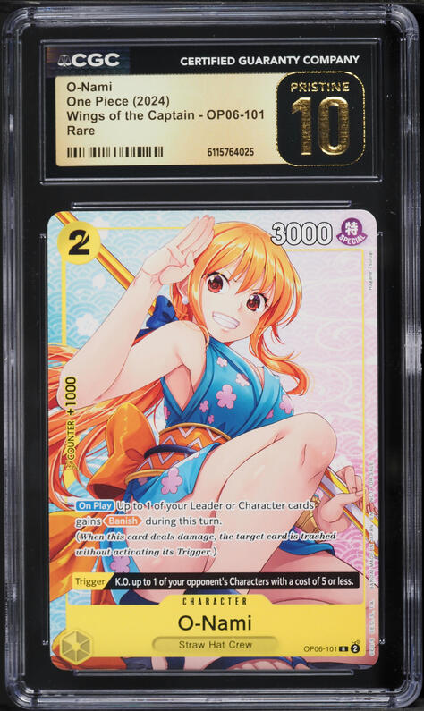 2025 One Piece Promos Illustration Box Vol.1 O-Nami #062 PSA 10